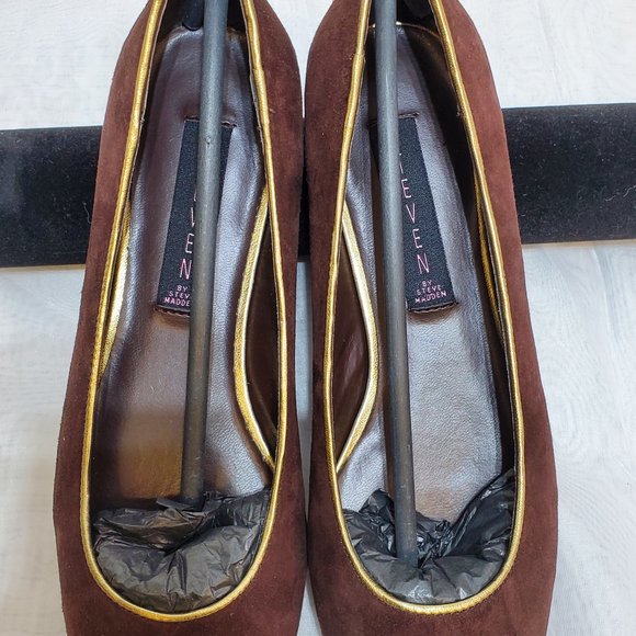Steve Madden Brown Suede Shoes Flat Size 8 - Picture 8 of 11